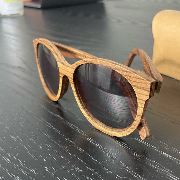 Shwood Madison Sunglasses with Zebra wood! - Picture 7 of 7